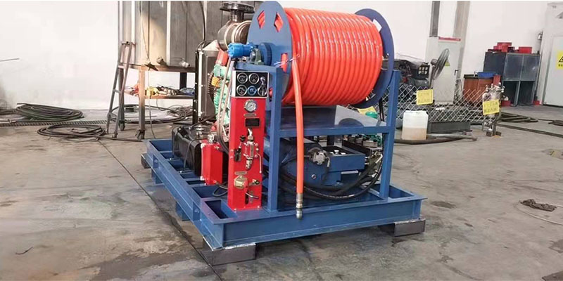 sewage line cleaning machine