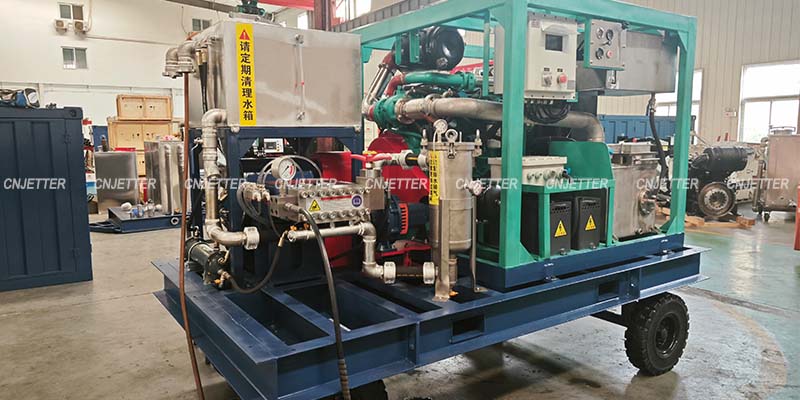 explosion proof diesel engine drive water jetting machine